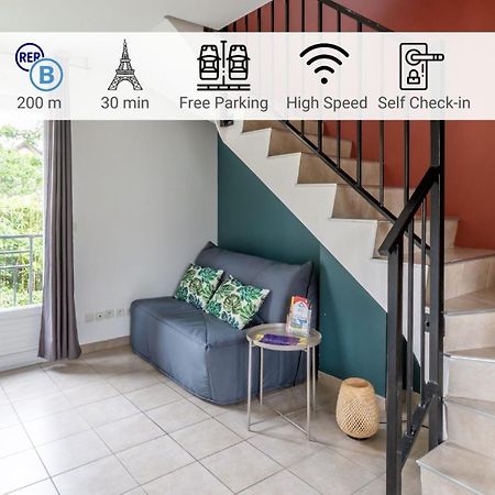 Le Duplex , Proche Gare Rer, Parking, Arrivee Autonome Leilighet Palaiseau Eksteriør bilde
